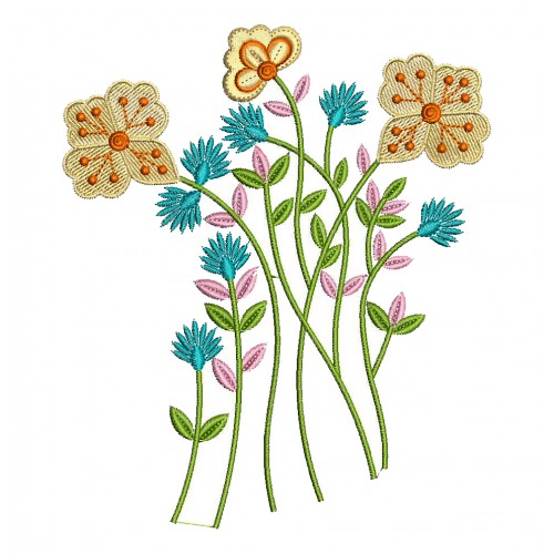 Brazilian Embroidery Design Flowers