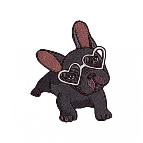 Bulldog Embroidery Design