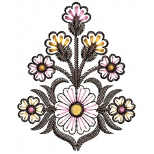 Bunch Of Flower Embroidery Applique 26134