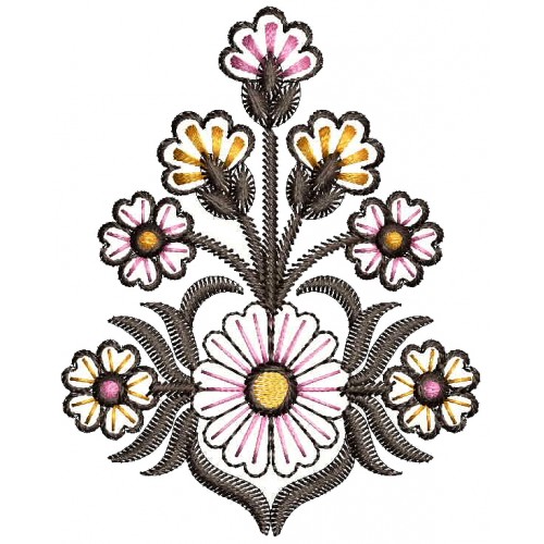 Bunch Of Flower Embroidery Applique 26134
