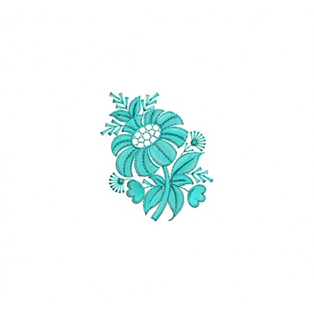 Butta Flower Embroidery Design