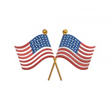 American Flag Embroidery Design