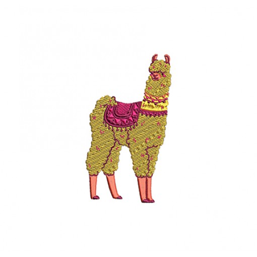 Cartoon Animal Llama Embroidery