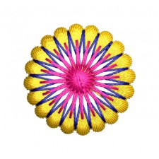 Circle Embroidery For Scarf