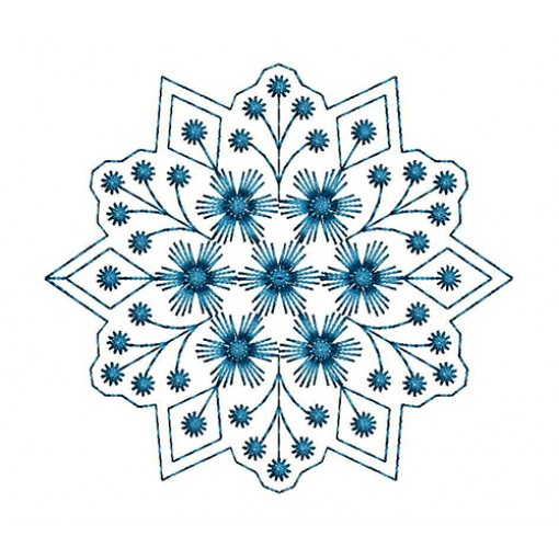 Circle Motif Embroidery Applique