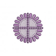 Circle Motif Embroidery Patch