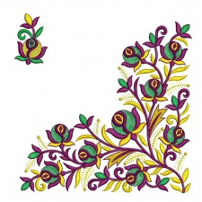 Classic Corner Embroidery For Linen Napkins Classic Corner Embroidery For Linen Napkins
