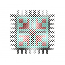 Coaster Embroidery Design