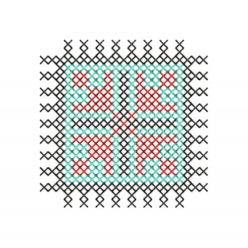 Coaster Embroidery Design