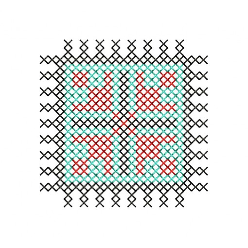 Coaster Embroidery Design