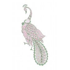 Cording Embroidery Peacock