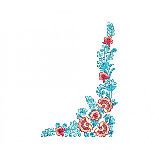 Corner Embroidery Design For Sofa Cover