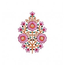 Cotton Round Cushion Embroidery
