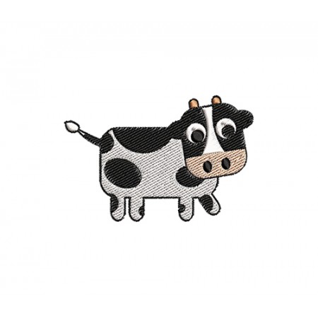 Cow Embroidery Design For Cardigans