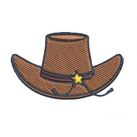 Cowboy Hat Embroidery Design