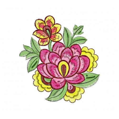 Creative Flower Embroidery Design 6532
