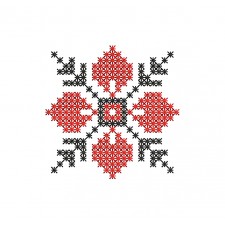 Cross Stitch Embroidery For Helmet