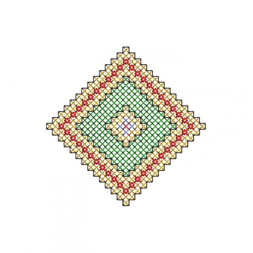 Cross Stitch Embroidery For Hobo Bag