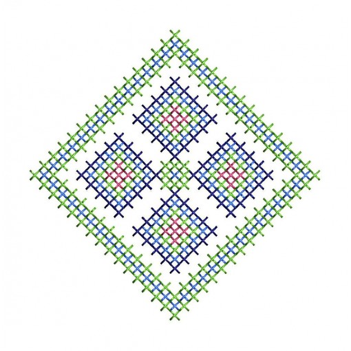Cross Stitch Embroidery For Pillow