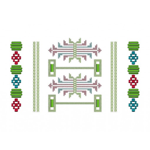 Cross Stitch Embroidery For Romanian Shirt