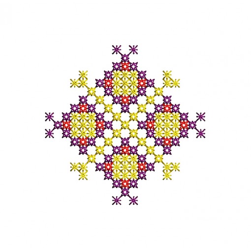 Cross Stitch Machine Embroidery Design