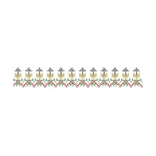 Cross Stitch Table Cloth Embroidery Pattern