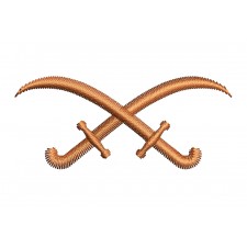 Cross Sword Embroidery Design