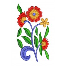 Dandelion Flower Style Embroidery Design 24986