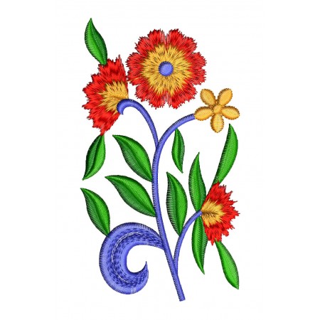 Dandelion Flower Style Embroidery Design 24986
