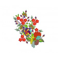 Decorative Patch Embroidery Pattern