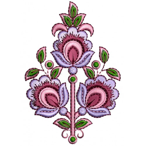 Designer Casual Big Flower Embroidery Designs 25656