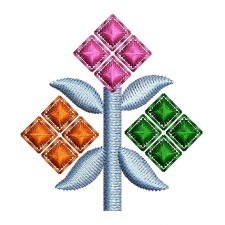 Duptta Border Applique Embroidery Design 25155