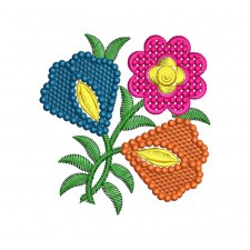 Duvet Cover Applique Embroidery Design 17121
