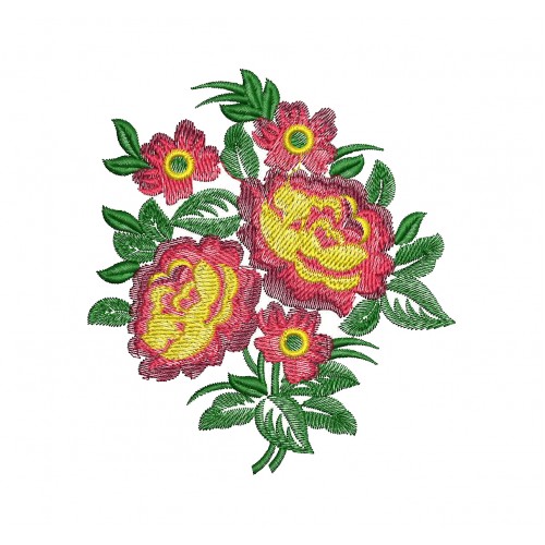 Easy Embroidery Pattern Flowers