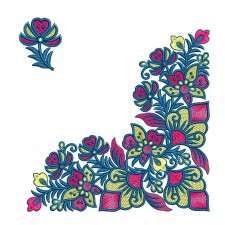 Elegant Corner Embroidery Design For Pillowcases Elegant Corner Embroidery Design For Pillowcases