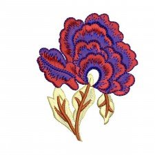 Adorable Stylized Rose Embroidery Design (4 Colors) Adorable Stylized Rose Embroidery Design (4 Colors)
