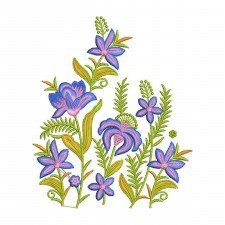 Elegant Floral Embroidery Design for Home Decor (4 Colors, 19.8cm x 16.5cm) Elegant Floral Embroidery Design for Home Decor (4 Colors, 19.8cm x 16.5cm)