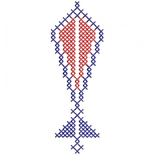 Enchanting Jalachara Cross Stitch Embroidery Design