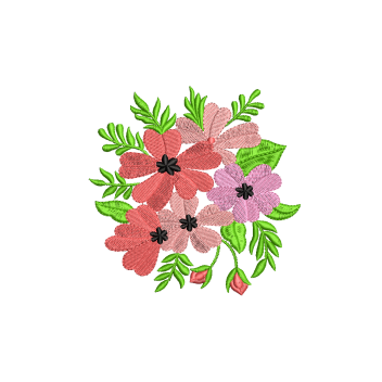 Large Classic Daisy Applique Embroidery Design