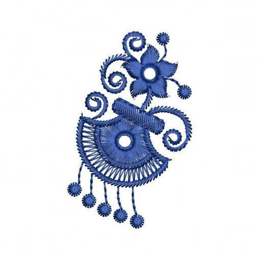 Petite Jhumka Embroidery Design (Single Color, 7.4cm x 4.7cm) Petite Jhumka Embroidery Design (Single Color, 7.4cm x 4.7cm)