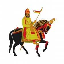 Shree Ramdevji Maharaj Embroidery Design for Home & Temple (56.2cm x 52.4cm) Shree Ramdevji Maharaj Embroidery Design for Home & Temple (56.2cm x 52.4cm)