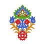 Striking Tanzania Applique Embroidery Design (4 Colors, 21cm x 15cm)