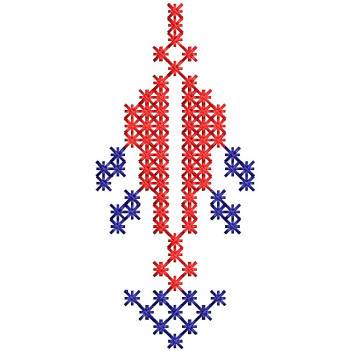 Delicate Traditional Cross Stitch Embroidery Design