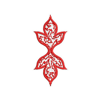 Unique Badge Embroidery Design (4 Colors, 5.5cm x 2.5cm)