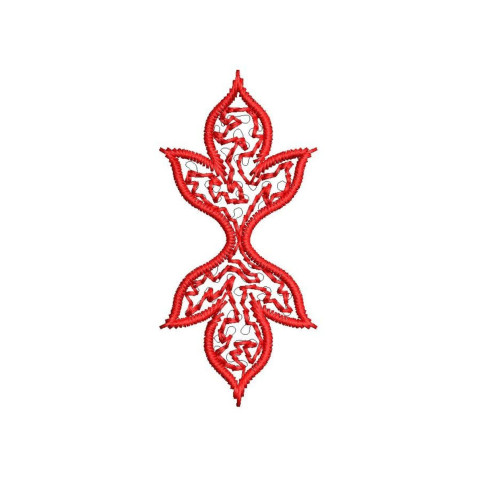 Unique Badge Embroidery Design (4 Colors, 5.5cm x 2.5cm)