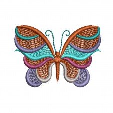  Vibrant Butterfly Applique Embroidery Design (8 Colors, 3.6cm x 5cm)