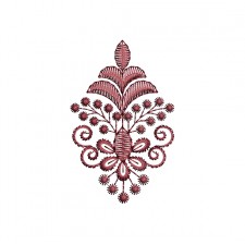 Embroidery Butti For High Low Hemline