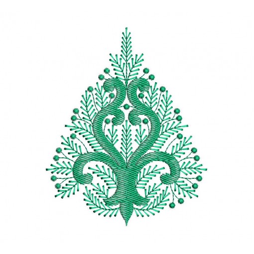 Embroidery Design For Kashmir Crewel Curtain