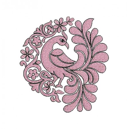 Embroidery Design Peacock