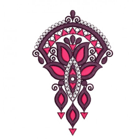 Embroidery Design With Hand Work Space